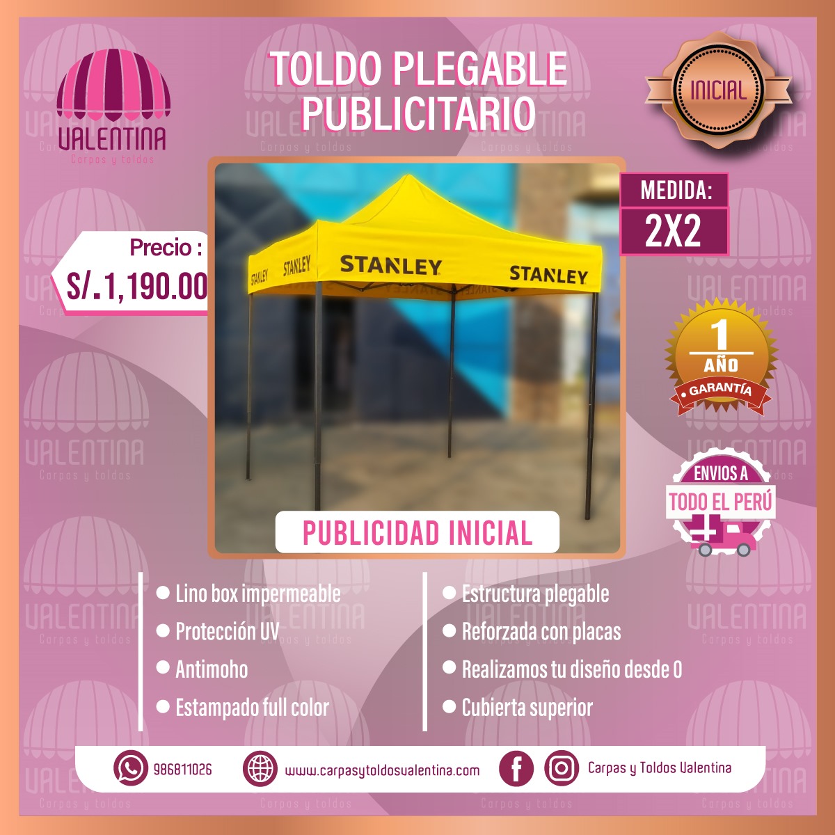 Plegable Publicitario 2 x 2 (Inicial)