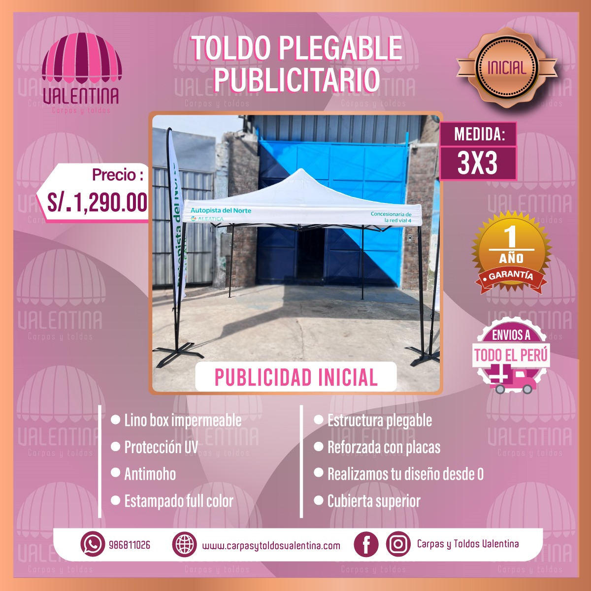 Plegable Publicitario 3 x 3 (Inicial)