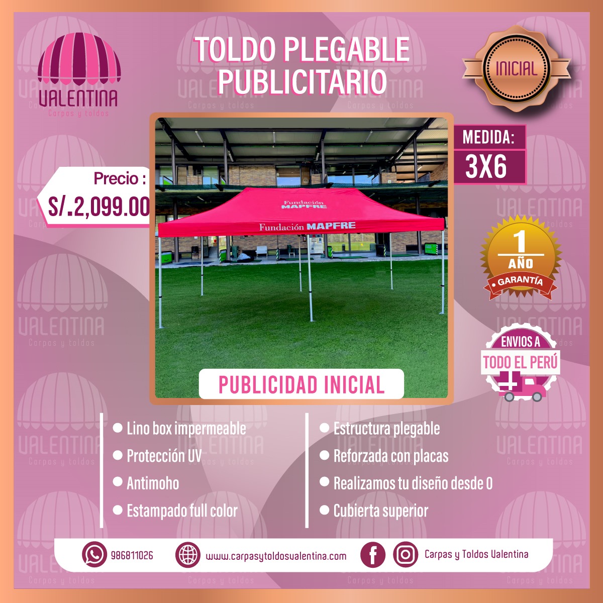 Plegable Publicitario 3 x 6 (Inicial)