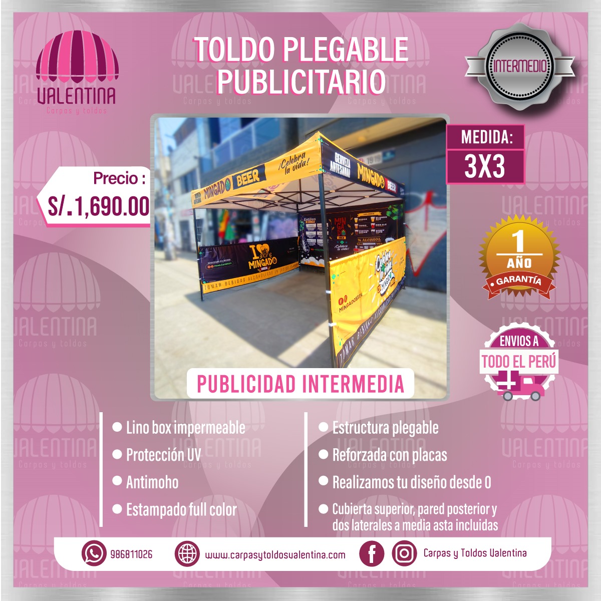 Plegable Publicitario 3 x 3 (Intermedio)